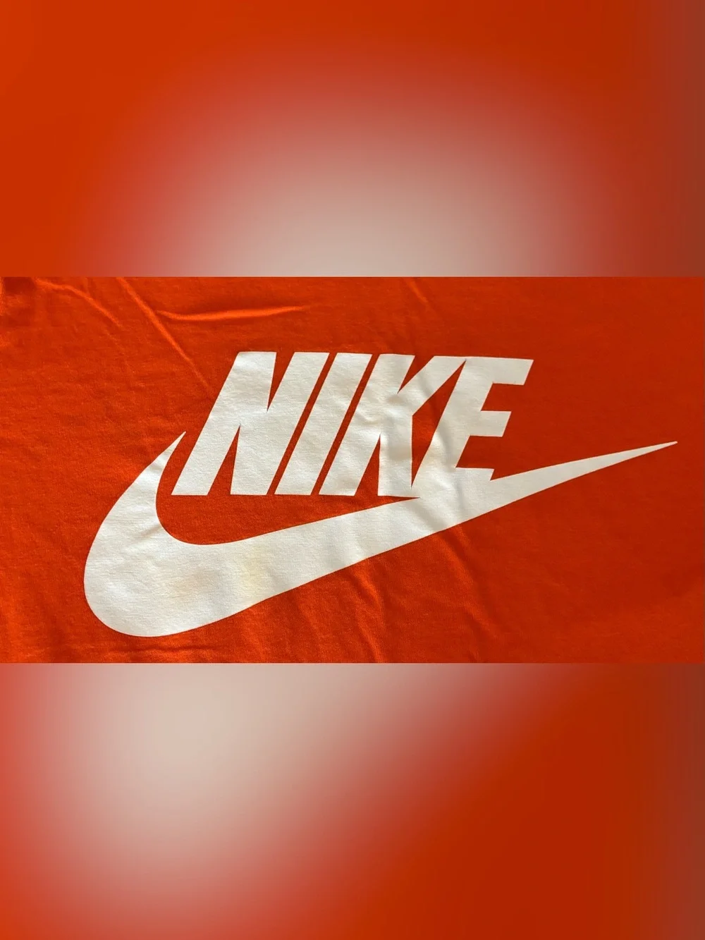 Nike Dri-Fit Short Sleeve Men’s Orange Logo T-Shirt Size Medium
